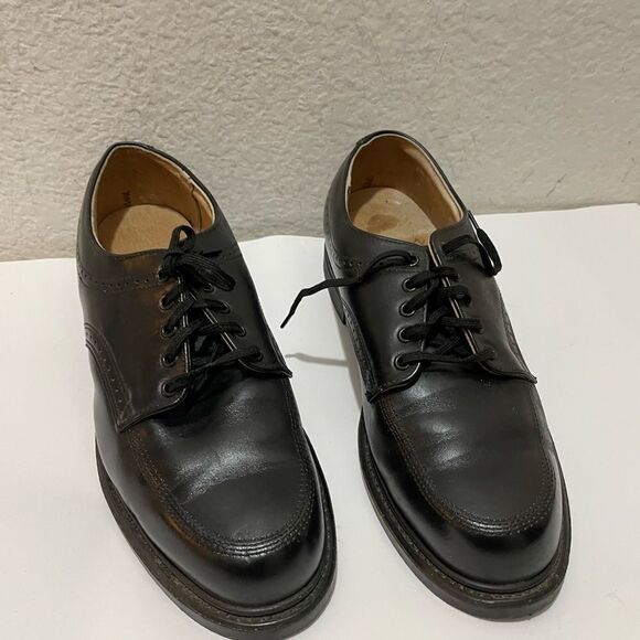 Mason Shoes 8.5 C Black Leather Velvet-Eez Lace Up Dress shoes main image 9